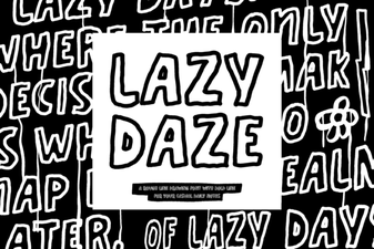 Lazy Daze Font: a Relaxed and Creative Typeface for Designs