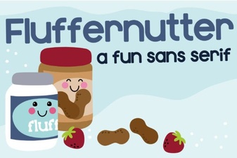 Fluffernutter Font: a Playful Typeface for Creative Designs