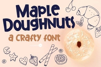 Maple Doughnuts Family Sans Serif Font for Creative Design Projects
