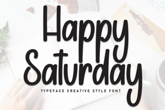 Happy Saturday Font: Fun Weekend Typeface Ideas