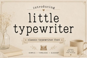 Little Typewriter Font - Free Script Font Download