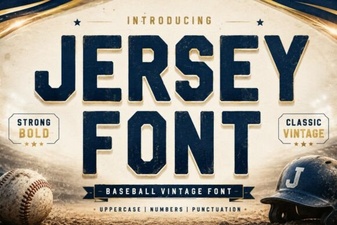 Explore Jersey Font: Bold Sports Typography for Creative Projects
